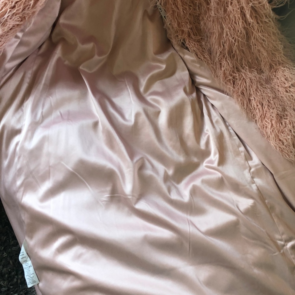 HOUSE OF CB FELICITA BLUSH COAT SIZE XS - Picture 6 of 8